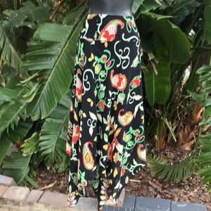 Metro style asymmetric maxi skirt